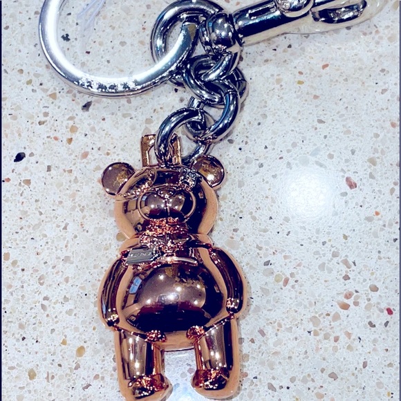 NWT Coach Signature Rose Golf Bear - Picture 11 of 14